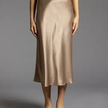 Satin Midi Skirt - Mirada Skirt