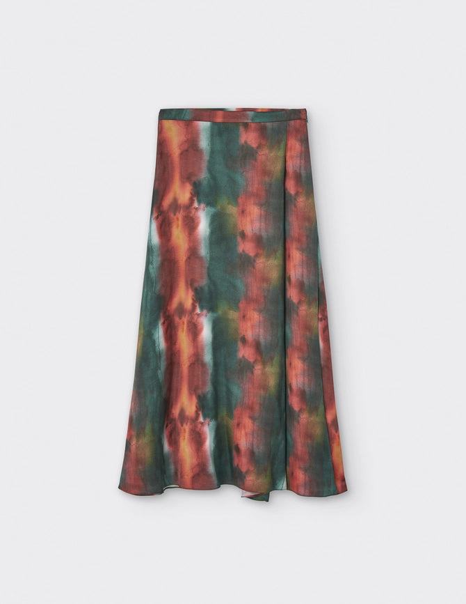 Satin Midi Skirt-Skirt-A LINE-XS-Multi-Colored-Urbanheer