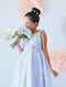 Satin & Tulle with Double Bow Shoulder-Baby Girl Dress-Sweet Kids, Inc.-S (6mths)-champagne-Urbanheer