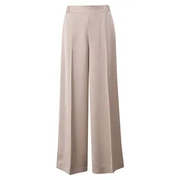 Satin Wide-Leg Trousers