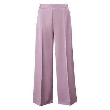 Satin Wide-Leg Trousers