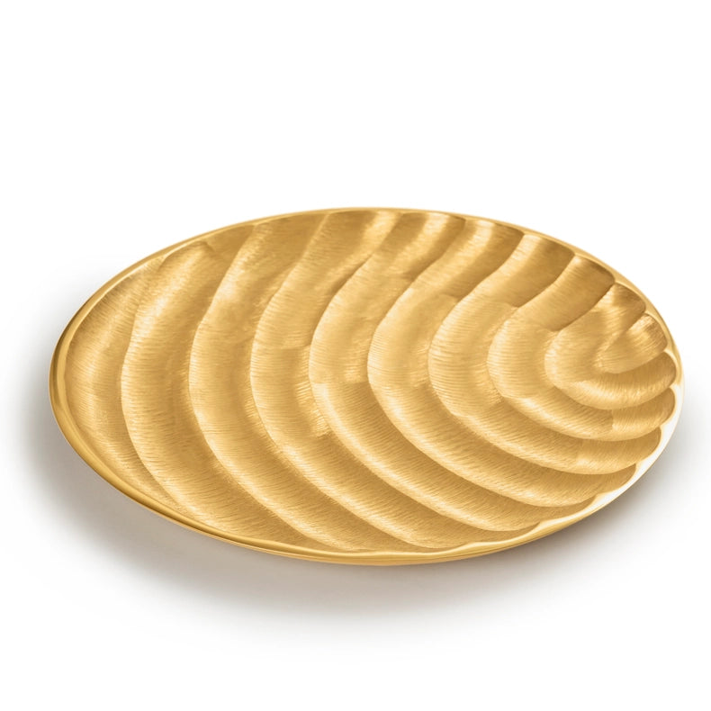 Savanna Gold Decorative Tray, 12"-Tray-GAURI KOHLI-12.0" x 12.0" inches-Urbanheer