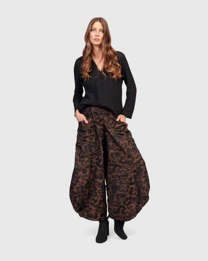 Sazerac Punto Pants, Brown-Pants-Alembika-US 4-6-Brown-Urbanheer
