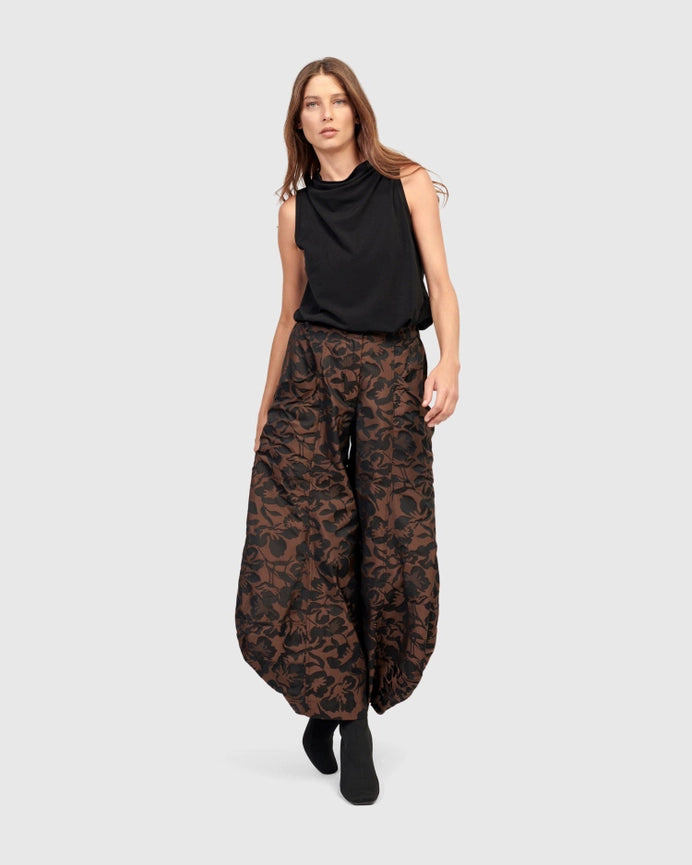 Sazerac Punto Pants, Brown-Pants-Alembika-US 4-6-Brown-Urbanheer