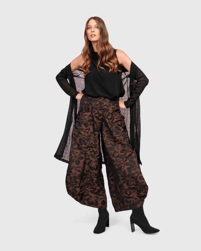 Sazerac Punto Pants, Brown-Pants-Alembika-US 4-6-Brown-Urbanheer