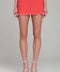 Scalloped Stretch Cotton Micro Skort