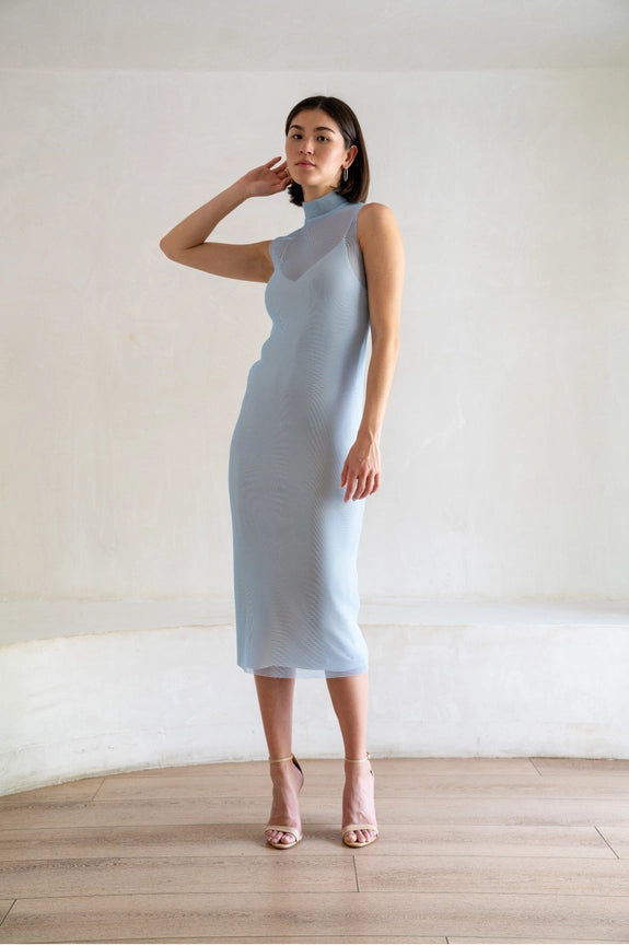 Scarlet Mesh Midi Dress-Dress-Ashley Stambouli-XS-Urbanheer