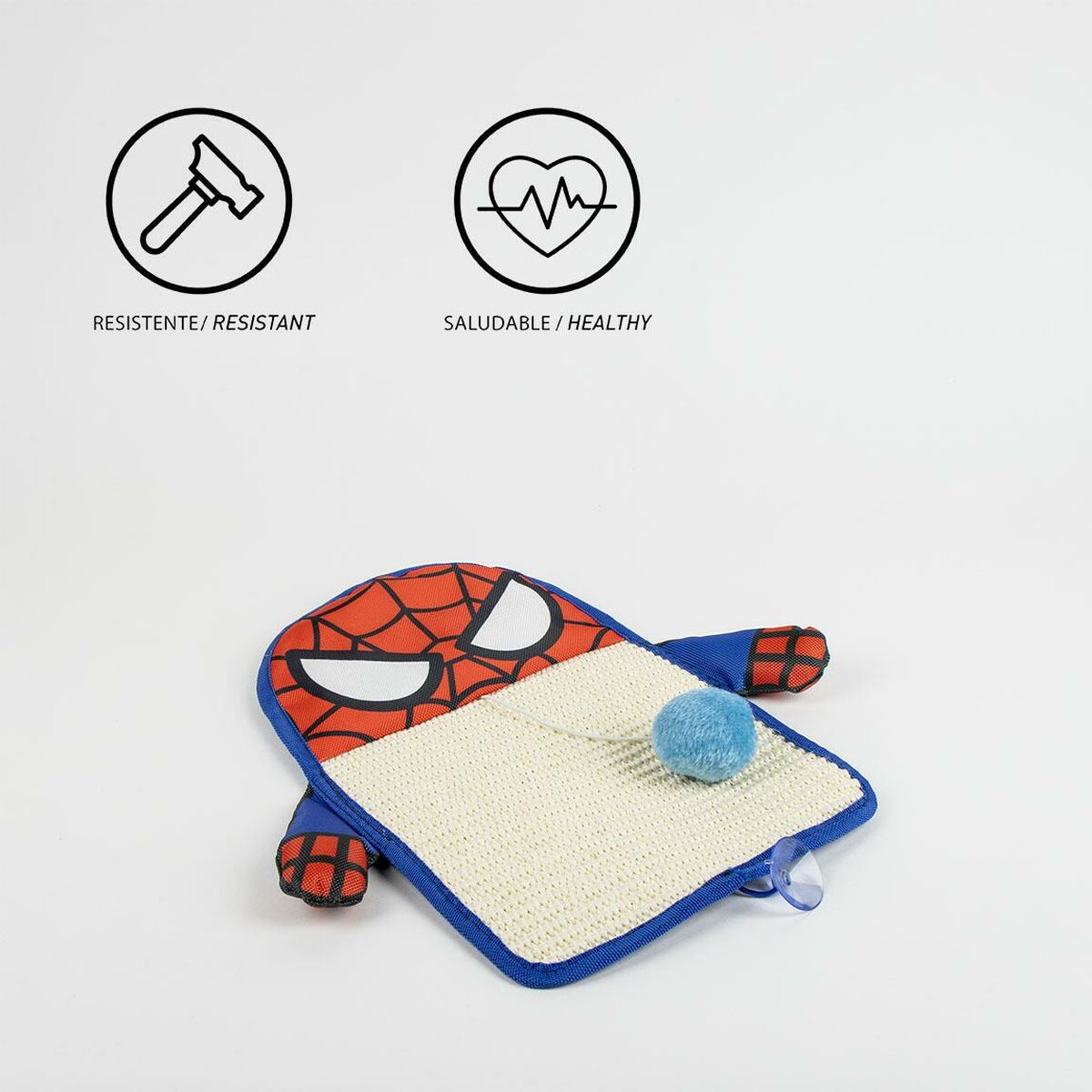 Scratching Post for Cats Spider-Man Red Multi-composition 23 x 29,5 x 0,5 cm-Pet products, Cats-Spider-Man-Urbanheer