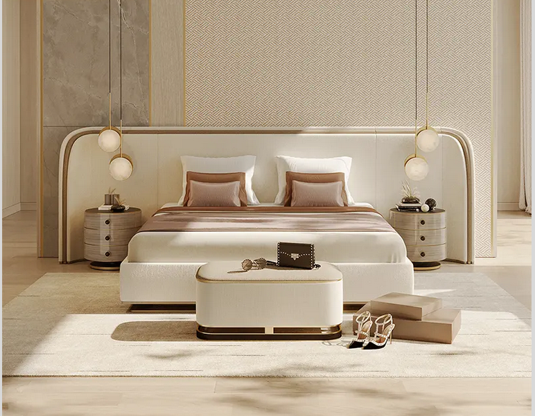 Luxury Modern Luxury King Size Bed-UH Decor-customized-Urbanheer