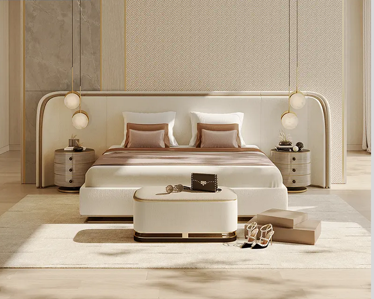 Luxury Modern Luxury King Size Bed-UH Decor-customized-Urbanheer