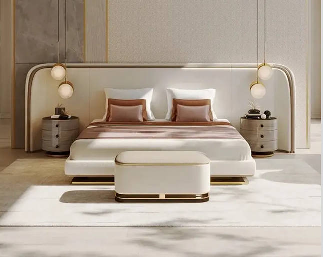 Luxury Modern Luxury King Size Bed-UH Decor-customized-Urbanheer