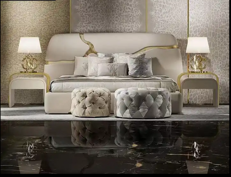 Luxury High-end Style Queen Bed Leon home