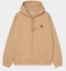 CARHARTT Hooded Heart II Hartt Sweat Jacket - Dusty H Brown