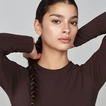 Sculpting Long Sleeve Dark Brown