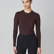 Sculpting Long Sleeve Dark Brown