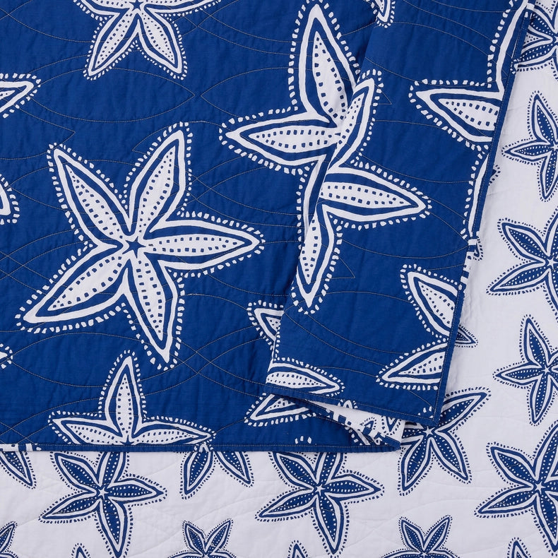 Sea Star Tw Quilt Set - 2PC-Set-Peking Handicraft-1 quilt 1 shams TW Size: 66x86"/20x26-Urbanheer