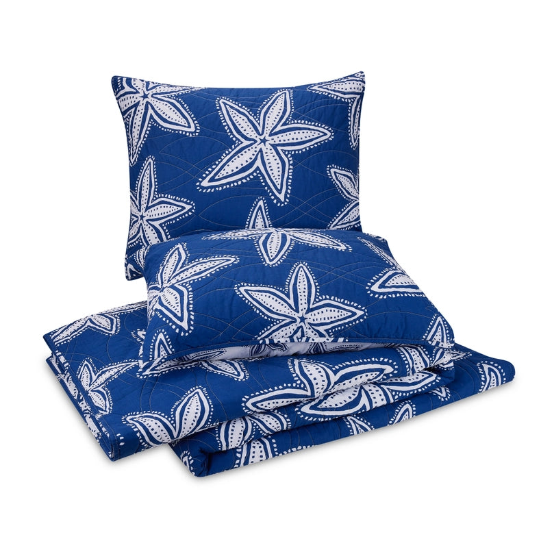 Sea Star Tw Quilt Set - 2PC-Set-Peking Handicraft-1 quilt 1 shams TW Size: 66x86"/20x26-Urbanheer