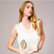 Seashell Embroidered Sweater Crop Top-Top-Blue B-S-OFF WHITE-Urbanheer