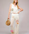 Seashell Embroidered Sweater Crop Top-Top-Blue B-S-OFF WHITE-Urbanheer
