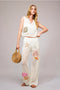 Seashell Embroidered Sweater Crop Top-Top-Blue B-S-OFF WHITE-Urbanheer