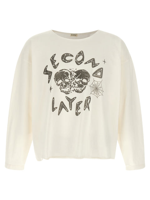 Second/Layer Skull T-shirt