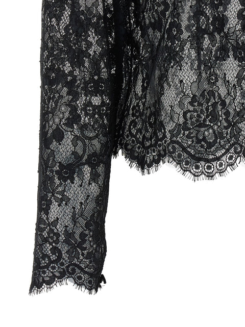 Self-Portrait Black Lace Blouse