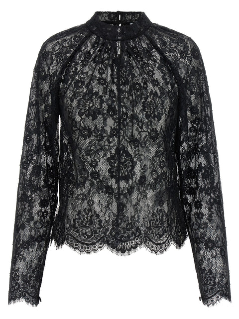 Self-Portrait Black Lace Blouse