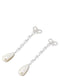 Self-Portrait Bow Pearl Droplet Earrings