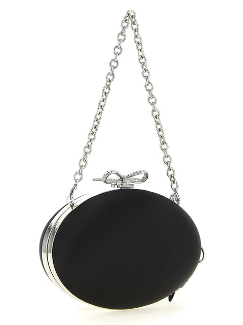 Self-Portrait Clutch Satin Oval