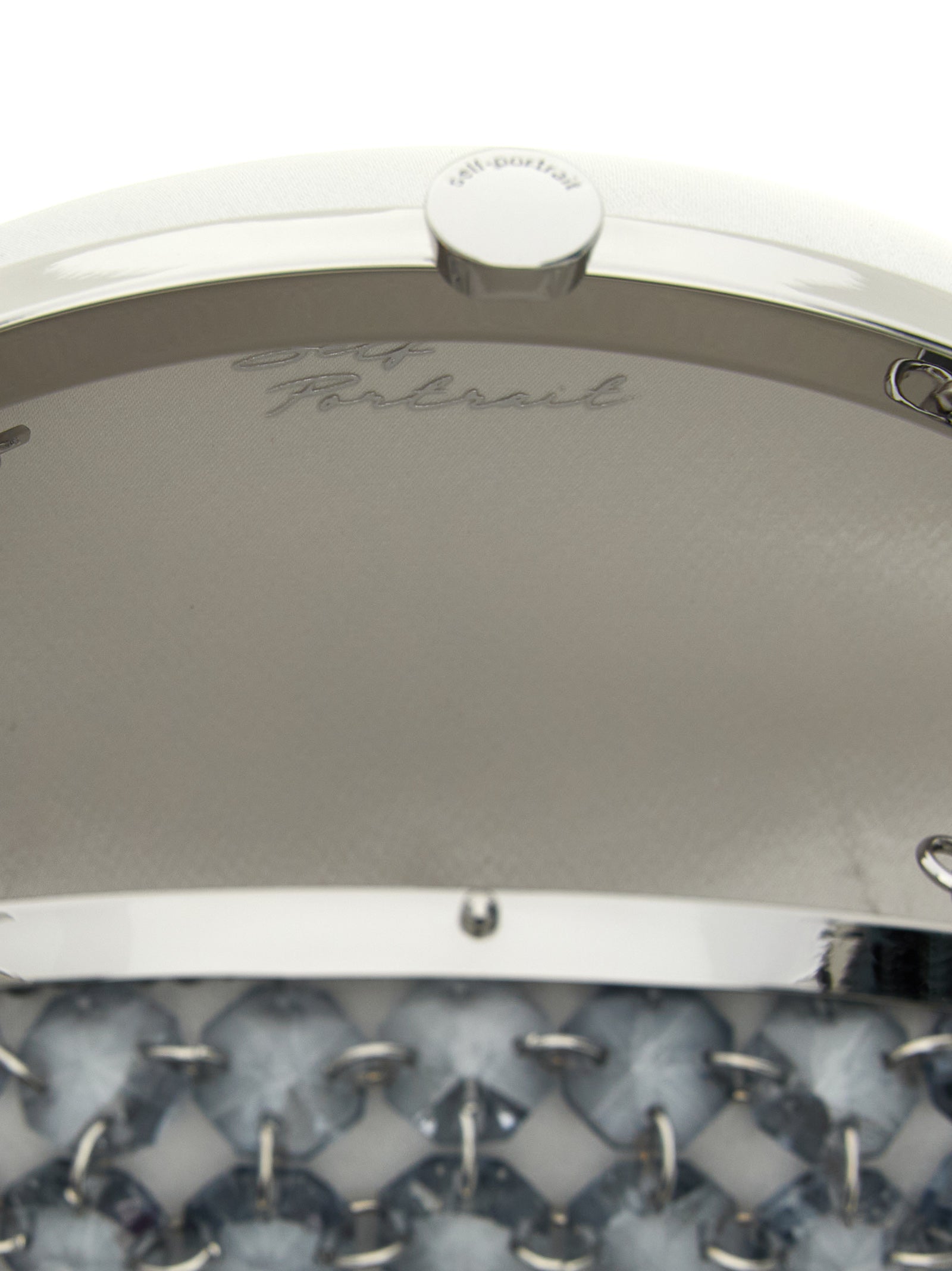 Self-Portrait Crystal Chain Clutch