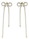 Self-Portrait Crystal Droplet Bow Earrings