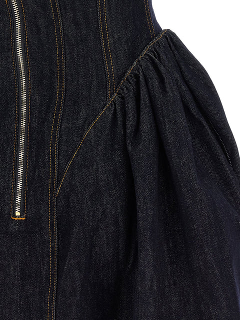 Self-Portrait Denim Dress