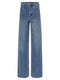 Self-Portrait Rhinestone Denim Straight Leg Jeans
