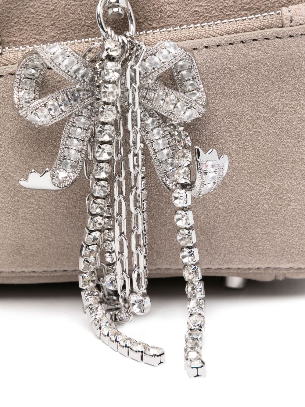 Self-Portrait suede baguette shoulder bag-Shoulder-Self-Portrait-UNI-Urbanheer