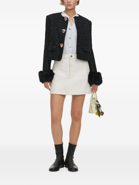 Self-portrait Jackets BLACK