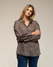 Semi-Transparent Oversized Shirt with Buttons FLOCK-Shirt-Tantra-S-FLOCK-Urbanheer