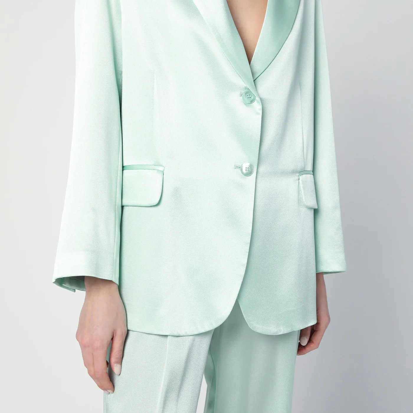 Semicouture Christiana jacket in aqua green
