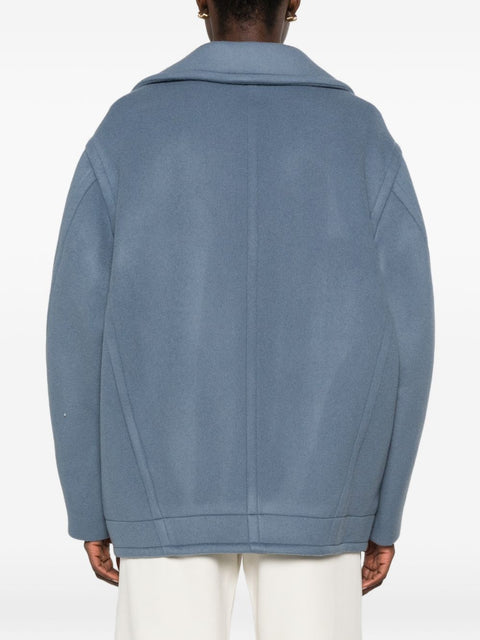 Semicouture Coats LIGHT BLUE