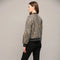 Sequin Embellished Animal Print Bomber Jacket-Jacket-FATE-S-BLACK/CAMEL-Urbanheer