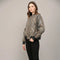 Sequin Embellished Animal Print Bomber Jacket-Jacket-FATE-S-BLACK/CAMEL-Urbanheer