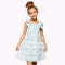 Sequin Tiered Baby Doll Dress with Bow Straps-Dress-Hannah Banana-4-BLUE-Urbanheer