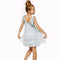 Sequin Tiered Baby Doll Dress with Bow Straps-Dress-Hannah Banana-4-BLUE-Urbanheer