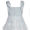Sequin Tiered Baby Doll Dress with Bow Straps-Dress-Hannah Banana-4-BLUE-Urbanheer