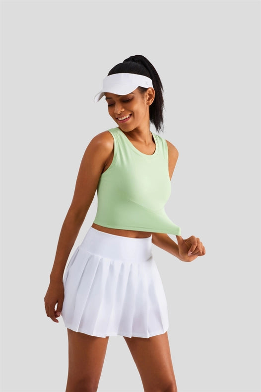 Serena Classic Pleated Tennis Skirt White-Skirt-91thelabel-S-Urbanheer