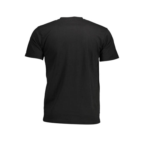 Sergio Tacchini Black Cotton Men T-Shirt-Sergio Tacchini-XL-Urbanheer