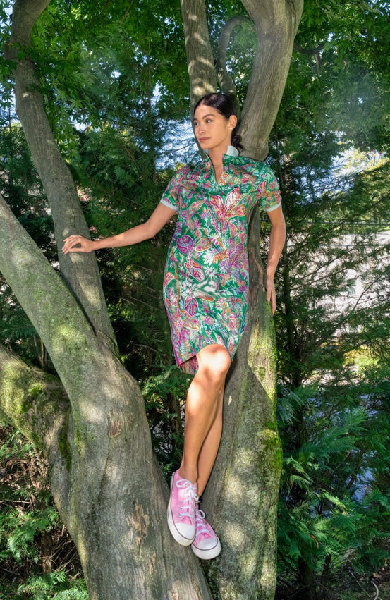 Serve It Up Dress - Vintage Vines Kelly-Dress-Gretchen Scott LLC-XXS-Kelly-Urbanheer