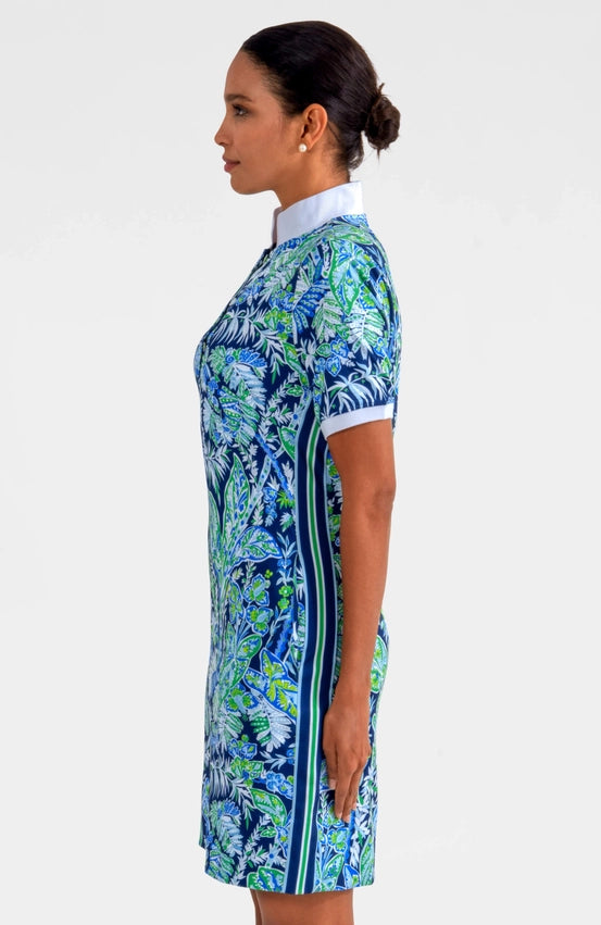 Serve It Up Dress - Vintage Vines Navy-Dress-Gretchen Scott LLC-XXS-Navy-Urbanheer