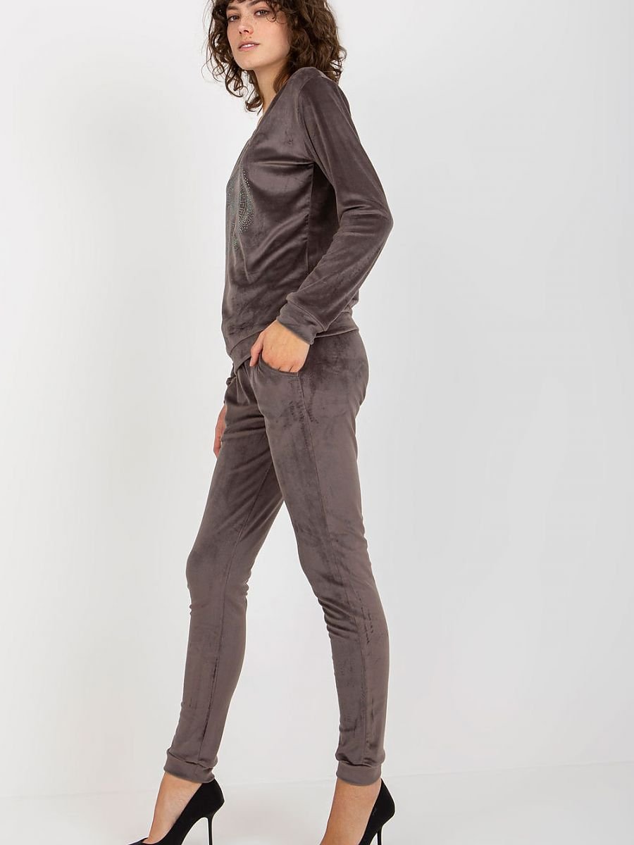 Set Women Outfit 176465 Relevance-Pants, Trousers, Shorts-Relevance-grey-S/M-Urbanheer