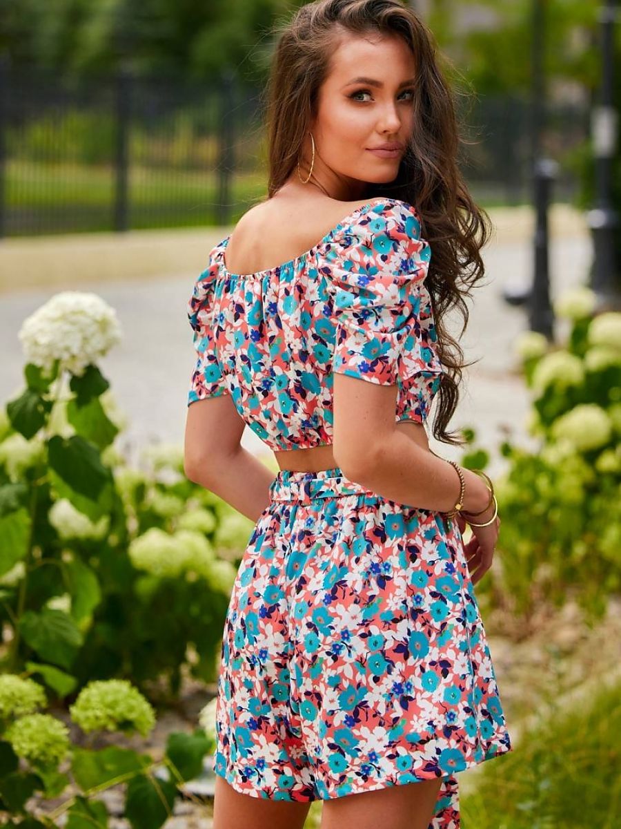 Set Women Outfit 182627 Roco Fashion-Pants, Trousers, Shorts-Roco Fashion-multicolor-38-Urbanheer