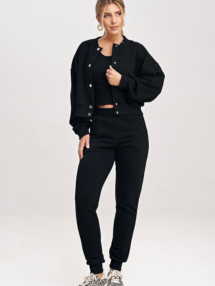 Set women outfit 197207 Figl-Pants, Trousers, Shorts-Figl-black-one-size-fits-all-Urbanheer